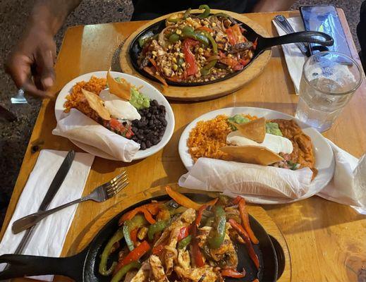 Fajita el Patron (top), Chicken Fajita (bottom)