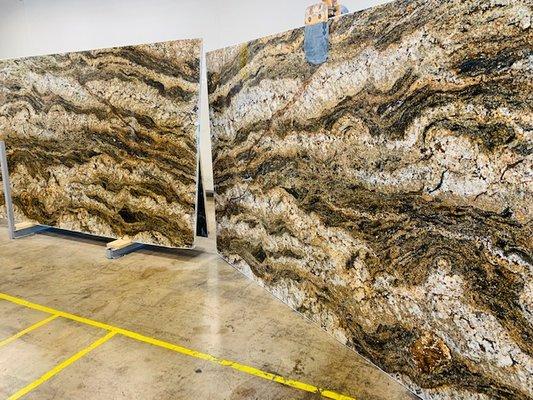 Bookmatched Magma Gold Granite