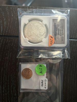 Shipwreck silver and Mexican gold 5 peso