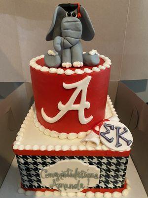 University of Alabama graduation cake