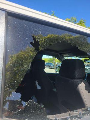 Smashed window