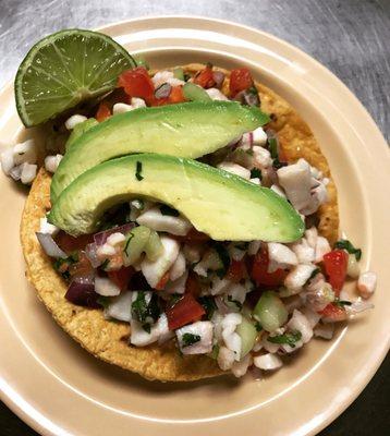 Tostada de Ceviche