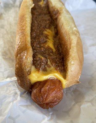 Foot Long Chili Cheese Dog