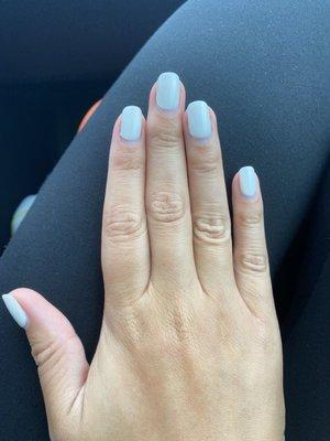 Perfect gel manicure three weeks later