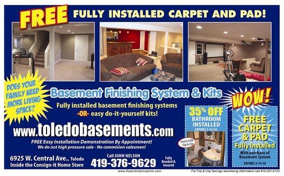 Toledo basements, Basement Finishing System