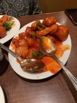 Sweet and sour chicken