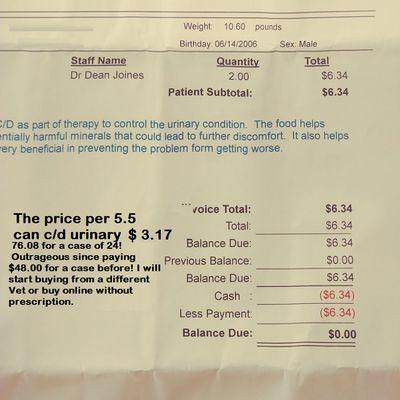 They went from $2.00  a can to $3.17 this year. From $48.00 a case to $76.08 a case this year..And they aren't really a high end facility!