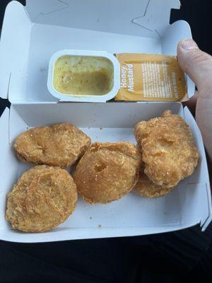 Overcooked nuggets