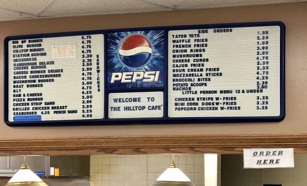 More menu prices