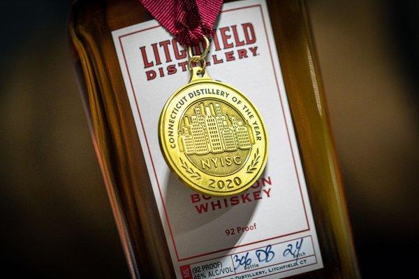 "Connecticut Distillery of the Year, 2018-2020!" -NY International Spirits Competition.