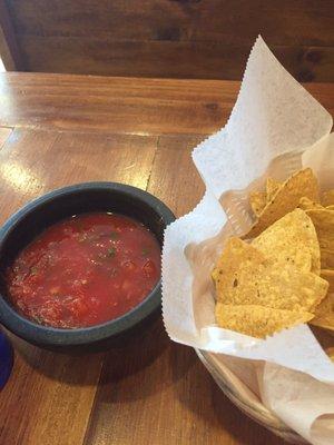 Fresh salsa & crisp chips