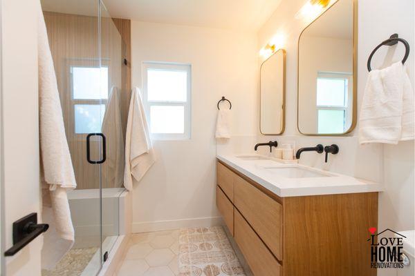 Master bathroom, full remodel