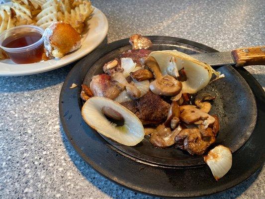 Chopped steak special (with criss cross fries)