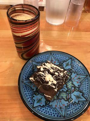 #breakfastofchampions: #nitrocoldbrew and an #everythingbrownie!