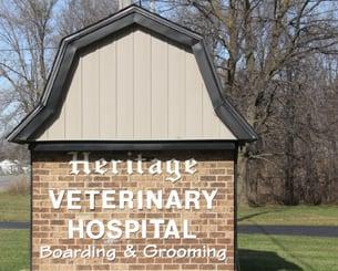 Vet clinic signage.