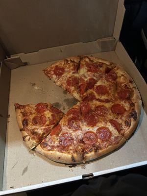 Large pepperoni pizza?