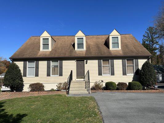 Front of the building - visible from Rt 108