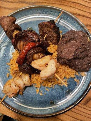 Surf and turf kebab