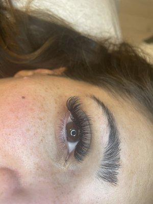 Volume lash extensions