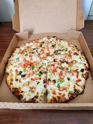 Garlic Chicken Pizza