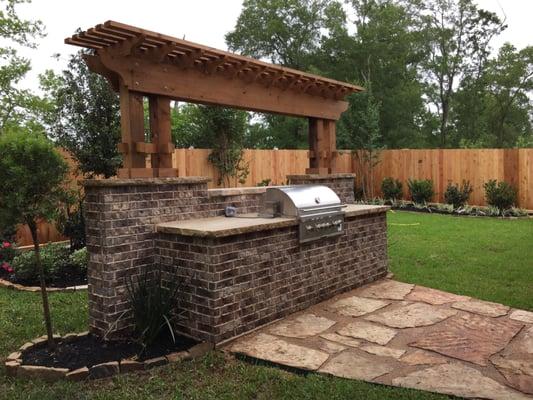 Custom BBQ for amazing custom built home near Friendswood, Texas #iChooseJared