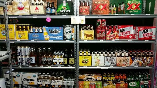 All your favorite beers and wine coolers!!