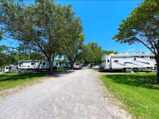 The rv and rv parking