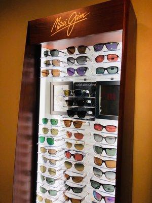 Sunglass display.