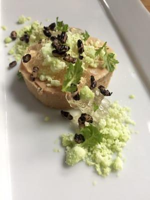 Foie torchon- white chocolate