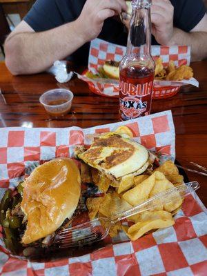 Go here! I got the chopped beef. My boyfriend got the papi, their take on the Cubano.The papi dipped in BBQ sauce was delish!