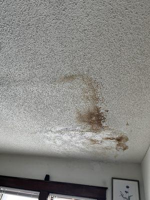 "Repaired" ceiling closed on the resident portal saying they completed work.  mold growing up there for over a month now.