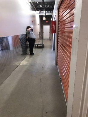 Crime scene @publicstorage unit after 3'x3' hole found. Facility wanted to charge us MORE to move FURTHER AWAY. #RISKYSTORAGE #PUBLICSTORAGE