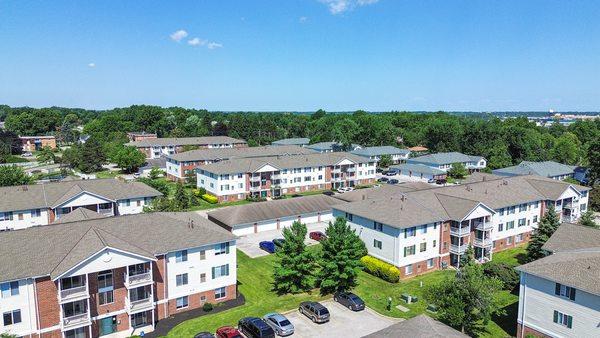 Aerial view of property