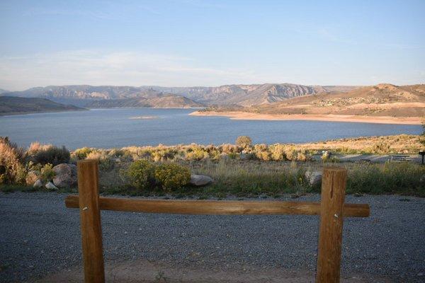 View of the Resevoir from the cabin deck.