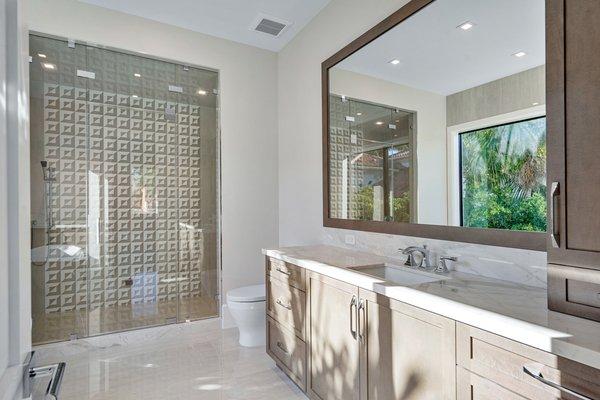 Bathroom residential interior design Florida.