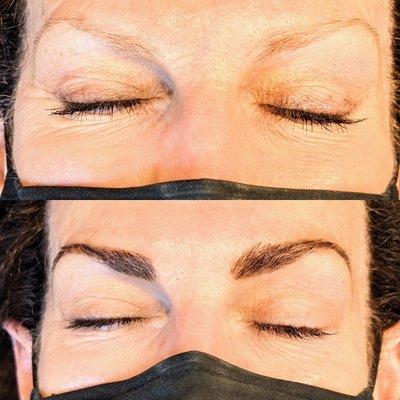 Henna brows and lash enhancement