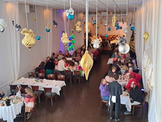 View from second floor dining area