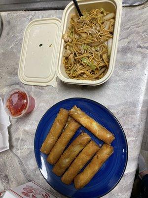 Chicken Chow Mein & lumpia