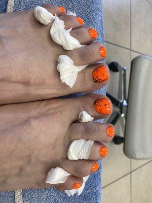 Pedicure by Kim.