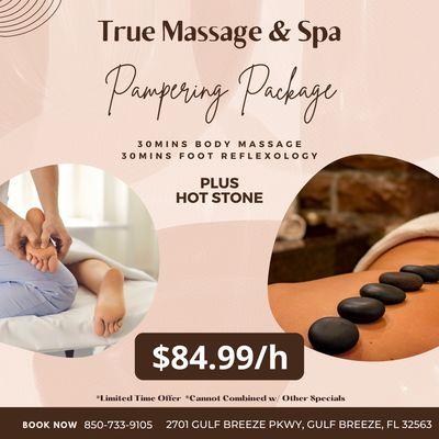 True Massage & Spa
 2701 Gulf Breeze Pkwy, Gulf Breeze, FL 32563
 Call Us at 850-733-9105