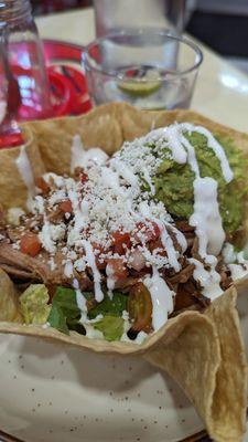 Carnitas taco salad