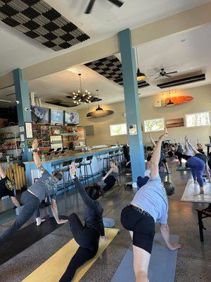 Sunday Yoga in the taproom