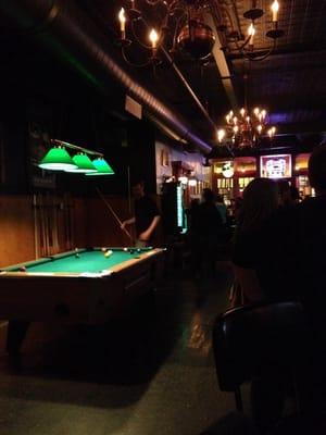 The pool table