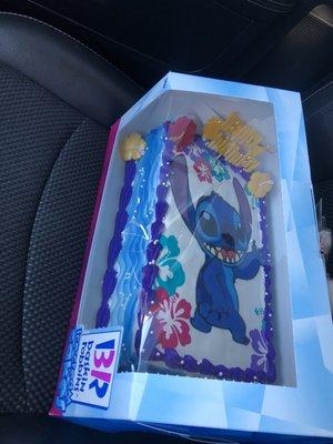 Stitch birthday cake