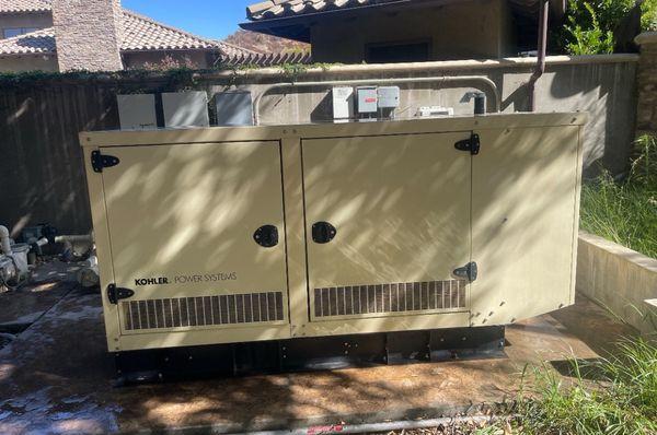 Our Kohler generator that was repaired and then maintenanced !  Couldn't be happier !