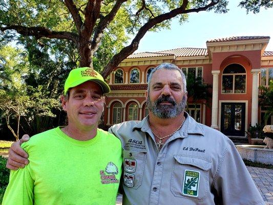 The dream team! Monty Pereira (owner) and Ed Depaul (arborist). These two guys are the heart and soul of El Cheapo.