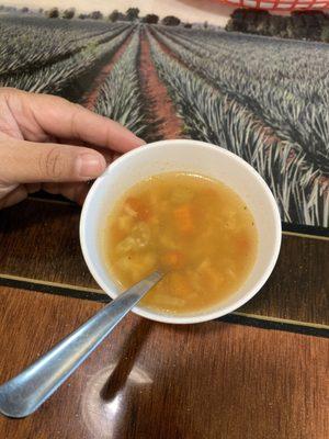 Vegetable soup with rice