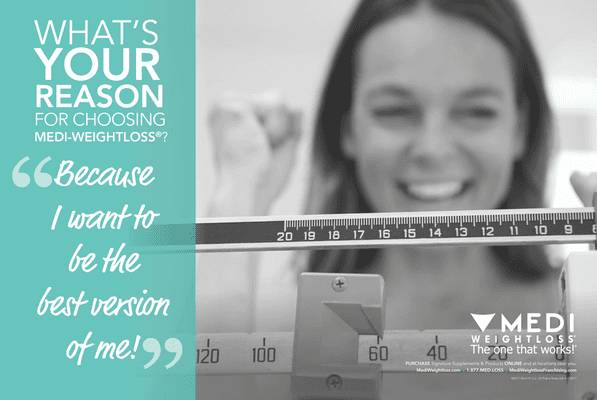 Let Medi-Weightloss help you be the Best You Can Be.Centrally located in the  Medical Center Area on Fredricksburg Road.