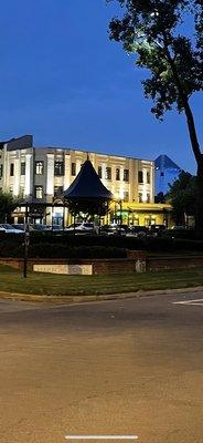 Shot of the front of the building with The Pyramid (Bass Pro) in the background.  It's a BASS PRO SHOP , DUH