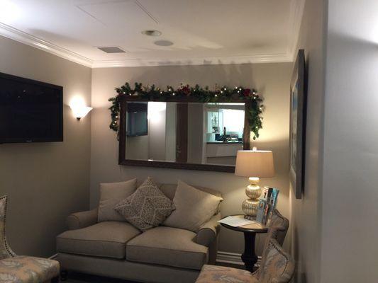 Comfy waiting area at Coastal Smiles Dentistry